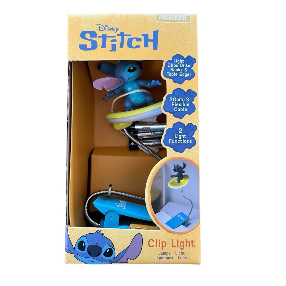 Disney‎ Lilo & Stitch Clip On Book Light Reading Kids Light Clip On Lamp New